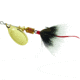 Mepps Aglia In-Line Spinner, 1/6 oz, Dressed Treble Hook, Gold Blade &amp; Gray Tail, B2ST G-G
