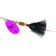 Mepps Aglia In-Line Spinner, 1/6 oz, Dressed Treble Hook, Hot Pink Blade &amp; Black Tail, B2ST HP-BK