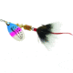 Mepps Aglia In-Line Spinner, 1/6 oz, Dressed Treble Hook, Rainbow Trout Blade &amp; Gray Tail, B2ST RBT-G