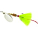 Mepps Aglia In-Line Spinner, 1/6 oz, Dressed Treble Hook, Silver Blade &amp; Yellow Tail, B2ST S-Y