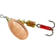 Mepps Aglia In-Line Spinner 1/6 oz, Plain Treble Hook, Copper Blade, B2 C