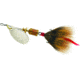 Mepps Aglia In-Line Spinner, 1/8 oz, Dressed Treble Hook, Hot Fire Tiger Blade &amp; Brown Tail, B1ST HFT-BR