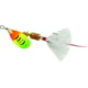 Mepps Aglia In-Line Spinner, 1/8 oz, Dressed Treble Hook, Hot Firetiger Blade &amp; White Tail, B1ST HFT-W