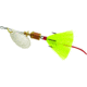 Mepps Aglia In-Line Spinner, 1/8 oz, Dressed Treble Hook, Silver Blade &amp; Yellow Tail, B1ST S-Y