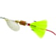 Mepps Aglia In-Line Spinner, 1/8 oz, Dressed Treble Hook, Silver Blade &amp; Yellow Tail, B1ST S-Y