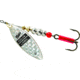 Mepps Aglia Long In-Line Spinner, 1/3 oz, Single Hook Rainbow Scale Blade, AL3 S/RS