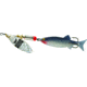 Mepps Aglia Long Mino In-Line Spinner, 2 1/4in, 1/3 oz Rainbow Scale Blade with Shad Mino Tail, AL2M S/RS