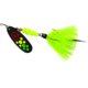Mepps Black Fury In-Line Spinner, 1/2 oz, Dressed Treble Hook, Hot Firetiger Blade with Chartreuse Tail, BF5T HFT