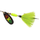 Mepps Black Fury In-Line Spinner, 1/3 oz, Dressed Treble Hook, Hot Firetiger Blade with Chartreuse Tail, BF4T HFT