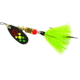Mepps Black Fury In-Line Spinner, 1/6 oz, Dressed Treble Hook, Hot Firetiger Blade with Chartreuse Tail, BF2T HFT