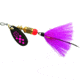 Mepps Black Fury In-Line Spinner, 1/8 oz, Dressed Treble Hook, Pink Dot Blade with Pink Tail, BF1T PK