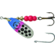 Mepps Comet TRU-V In-Line Spinner, 1/3 oz, Plain Treble Hook, Rainbow Trout &amp; Black Dots, CTV4TP TRTBK