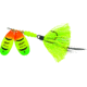 Mepps Double Blade Aglia In-Line Spinner, 11/16 oz Dressed Treble, Hot Firetiger/Hot Firetiger Blades/Chartreuse Tail, BD5THFT2-CH