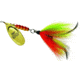 Mepps Magnum Musky Killer In-Line Spinner, Dressed Treble, Gold Blade With Firetiger Tail, 6in, 1 1/4oz, MBM G-FT