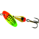 Mepps XD In-Line Spinner 1/10 oz, Plain Treble, Gold Bosy with Firetiger Blade, XD1 G-FT