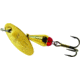 Mepps XD In-Line Spinner 1/6 oz, Plain Treble, Gold Body &amp; Blade, XD2 G-G