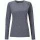 Merino+ 160 Long Sleeve Crew - Women's-Stripe Granite-Large
