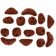Metolius Micro Climbing Holds - 15 Pack-Brown