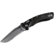 Microtech Amphibian Ram-Lok Apoc Part Serrate Fluted G10 3.875in Folding Knife, Black, 137RL-11APFLGTBK