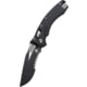 Microtech Amphibian Ram-Lok Black P/S G-10 3.875in Folding Knife, Black, 137RL-2FLGTBK