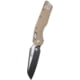 Microtech MSI Black SE STD Fluted G-10 3.88in Folding Knife, Tan, 210-1FLGTTA