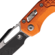 Microtech MSI S/E Black Standard Frag 3.85in Folding Knife, Aluminum Orange, 210-1FROR