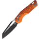 Microtech MSI S/E Black Standard Frag 3.85in Folding Knife, Aluminum Orange, 210-1FROR
