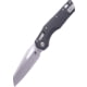Microtech MSI S/E Fluted G-10 Stonewash Partial Serrated 3.88in Folding Knife, Black, 210-11FLGTBK