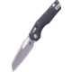 Microtech MSI S/E STONEWASH FULL SERRATE FLUTED G-10 BLACK, Black, 210-12FLGTBK