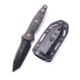 Microtech Socom Alpha Mini T/E Black DLC Carbon Fiber Signature Series 3.75in Fixed Knife, Black, 114M-1DLCCFS
