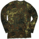 MIL-TEC Camo Long Sleeve T-Shirt, Flecktarn Camo, Large, 11065021-904