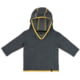 Milk X Whiskey TUMBLER Baby Grid Fleece Hoodie - Kid's, Charcoal, 3-6M, mxwcubgfc3m