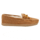 Minnetonka Sheepskin Hardsole Moc Slippers - Womens, Tan, 7 W, 3341W-255-7