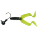 Mister Twister Double Tail Jig Combo, Black/Chartreuse, 1/4oz, 4in, 4/per Pack, DTR4-310