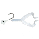 Mister Twister Double Tail Jig Combo, White, 1/4oz, 4in, 4/per Pack, DTR4-1