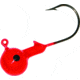 Mister Twister Round Jighead, 1/8 oz, Sz 1 Hook, Rocket Red, 4/Pack, RJH18-4-9R