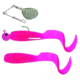 Mister Twister Teenie Curly Tail Spin Combo, 2 Spinjig &amp; 3 Bodies, Pink, 2in, 1/16oz, 3 Pack, TTS2-6