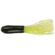 Mizmo Specs Crappie Tube, 1 1/2in, Black/Chartreuse, 15/Pack, 11013