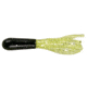 Mizmo Specs Crappie Tube, 1 1/2in, Black/Chartreuse Silver Glitter, 15/Pack, 11027