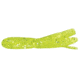 Mizmo Specs Crappie Tube, 1 1/2in, Chartreuse/Silver Glitter 15/Pack, 11025