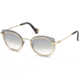 Moncler ML0017 Sunglasses - Shiny Rose Gold Frame Color, Smoke Mirror Lens Color