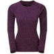 Montane Dart Long Sleeve T-Shirt - Womens, Saskatoon Berry, Medium, FDLTSSASM09