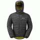 Montane Featherlite Down Jacket - Men's, Black/Kiwi, Small, MNT0051-BLACK-KIWI-SMALL
