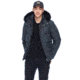 Moose Knuckles 3Q Jacket Men's, Granite / Black Fur, XL, MK2228M3Q-256-XL