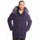 Moose Knuckles Algonquin Jacket - Men's-Midnight Navy/Silver Fox Fur-Medium
