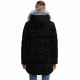 Moose Knuckles Ontario Mens Parka, Black W Slvr Fox Fur, L, MK4602MMWP-293-L