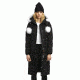 Moose Knuckles Saskatchewan Parka - Women's, Black w/White Fur, Large, MK4660LLP-290-L