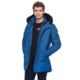 Moose Knuckles Stirling Parka Men's, Chambray Blue / Black Fur, L, MK4661MP-525-L