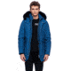 Moose Knuckles Stirling Parka Men's, Chambray Blue / Black Fur, S, MK4661MP-525-S