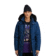 Moose Knuckles Stirling Parka - Men's, Jasper Blue/Black Fox, Large, MK4661-MP-455-L